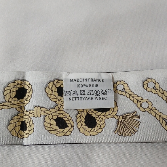Hermès "Galons et Brandebourgs" Silk Twilly Scarf - Picture 4 of 4